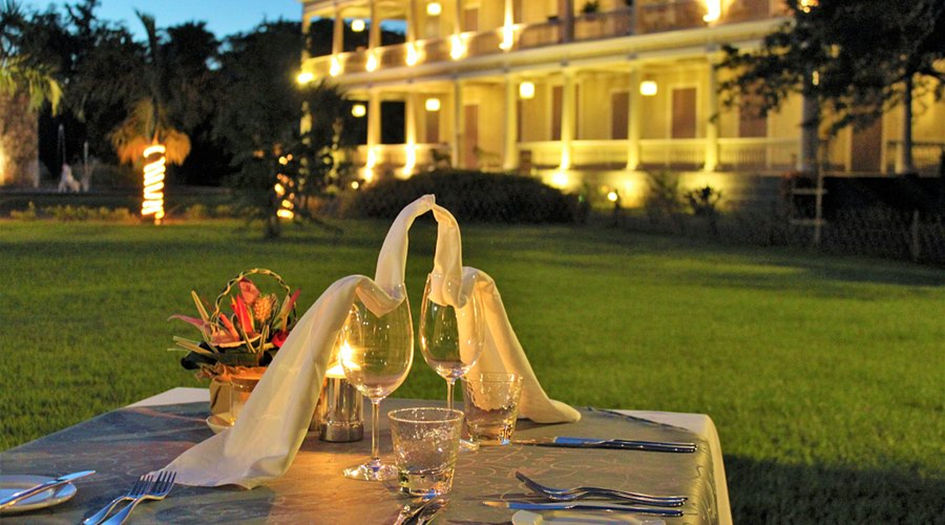 Romantisches Abendessen im Château Labourdonnais