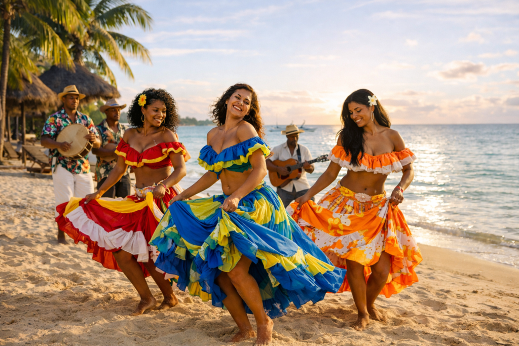 Sega Tänzerinnen für Ihre Hochzeit auf Mauritius