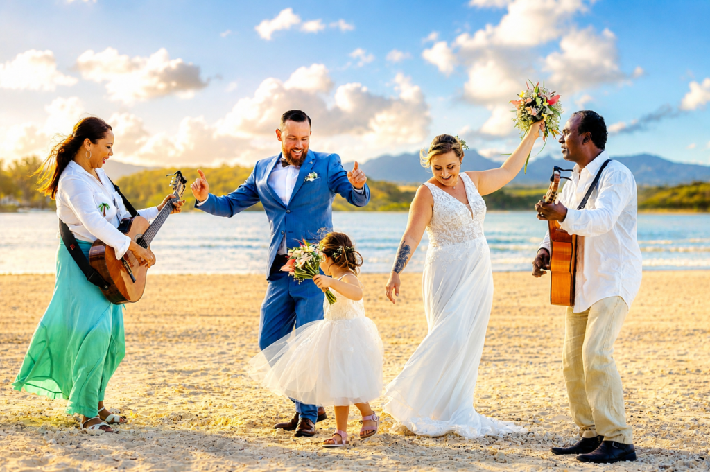 couple dancing on the beach