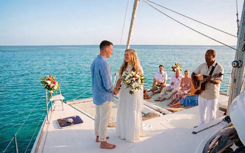 catamaran wedding