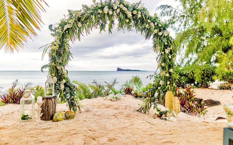 Decoration for beach wedding